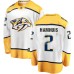 Men Nashville Predators #2 Dan Hamhuis Fanatics Branded White Away Breakaway NHL Jersey