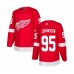 Men Detroit Red Wings #95 Albert Johansson Authentic Red Home Hockey Stitched Jersey