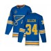 Men St. Louis Blues #34 Jake Allen Authentic Navy Blue Alternate 2019 Stanley Cup Final Bound Hockey Jersey