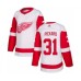 Men Detroit Red Wings #31 Calvin Pickard Authentic White Away Hockey Stitched Jersey