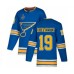 Men St. Louis Blues #19 Jay Bouwmeester Authentic Navy Blue Alternate 2019 Stanley Cup Final Bound Hockey Jersey