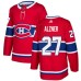 Men Adidas Montreal Canadiens #27 Karl Alzner Premier Red Home NHL Jersey