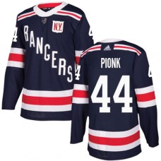 Men Adidas New York Rangers #44 Neal Pionk Navy Blue Authentic 2018 Winter Classic Stitched NHL Jersey