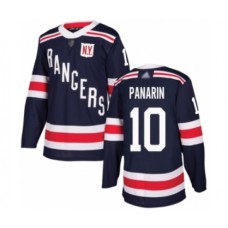 Men New York Rangers #10 Artemi Panarin Authentic Navy Blue 2018 Winter Classic Hockey Stitched Jersey