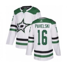 Men Dallas Stars #16 Joe Pavelski Authentic White Away Hockey Stitched Jersey