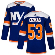 Men Adidas New York Islanders #53 Casey Cizikas Premier Blue Alternate NHL Jersey