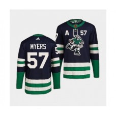 Men Vancouver Canucks #57 Tyler Myers Navy 2022 Reverse Retro Stitched Jersey