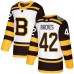 Men Adidas Boston Bruins #42 David Backes Authentic White 2019 Winter Classic NHL Jersey