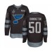 Men St. Louis Blues #50 Jordan Binnington Authentic Black 1917-2017 100th Anniversary 2019 Stanley Cup Final Bound Hockey Jersey