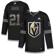 Men Adidas Vegas Golden Knights #21 Cody Eakin Black Authentic Classic Stitched NHL Jersey