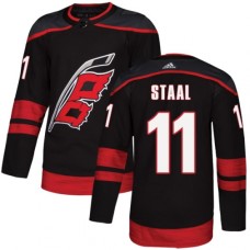 Men Adidas Carolina Hurricanes #11 Jordan Staal Authentic Black Alternate NHL Jersey