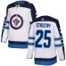 Men Adidas Winnipeg Jets #25 Paul Stastny Authentic White Away NHL Jersey