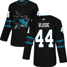 Men Adidas San Jose Sharks #44 Marc-Edouard Vlasic Premier Black Alternate NHL Jersey