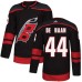 Men Adidas Carolina Hurricanes #44 Calvin De Haan Black Authentic Alternate NHL Jersey