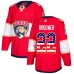 Men Adidas Florida Panthers #22 Troy Brouwer Authentic Red USA Flag Fashion NHL Jersey