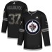 Men Adidas Winnipeg Jets #37 Connor Hellebuyck Black Authentic Classic Stitched NHL Jersey