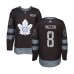 Men Toronto Maple Leafs #8 Jake Muzzin Authentic Black 1917-2017 100th Anniversary Hockey Stitched Jersey