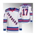 Men New York Rangers #17 Blake Wheeler White Stitched Jersey