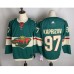 Men Minnesota Wild #97 Kirill Kaprizov Fanatics Branded Green Home Breakaway Replica Stitched Jersey