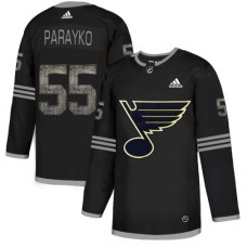 Men Adidas St. Louis Blues #55 Colton Parayko Black Authentic Classic Stitched NHL Jersey