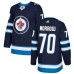 Men Adidas Winnipeg Jets #70 Joe Morrow Premier Navy Blue Home NHL Jersey