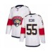 Men Florida Panthers #55 Noel Acciari Authentic White Away Hockey Stitched Jersey