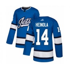 Men Winnipeg Jets #14 Ville Heinola Authentic White Away Hockey Stitched Jersey