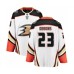 Men Anaheim Ducks #23 Brian Gibbons Authentic White Away Fanatics Branded Breakaway NHL Jersey