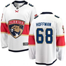 Men Florida Panthers #68 Mike Hoffman Authentic White Away Fanatics Branded Breakaway NHL Jersey