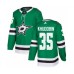 Men Adidas Dallas Stars #35 Anton Khudobin Premier Green Home NHL Jersey