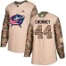 Men Adidas Columbus Blue Jackets #44 Taylor Chorney Authentic Camo Veterans Day Practice NHL Jersey