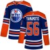 Men Adidas Edmonton Oilers #56 Kailer Yamamoto Premier Royal Blue Alternate NHL Jersey