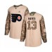 Men Philadelphia Flyers #13 Kevin Hayes Authentic Camo Veterans Day Practice Hockey Stitched Jersey