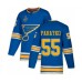 Men St. Louis Blues #55 Colton Parayko Authentic Navy Blue Alternate 2019 Stanley Cup Final Bound Hockey Jersey