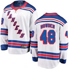 Men New York Rangers #48 Brett Howden Fanatics Branded White Away Breakaway NHL Jersey