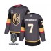 Men Vegas Golden Knights #7 Alex Pietrangelo Gray 2023 Stanley Cup Champions Stitched Jersey