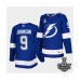 Men Adidas Lightning #9 Tyler Johnson Blue Home Authentic 2021 Stanley Cup Stitched Jersey