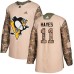 Men Adidas Pittsburgh Penguins #11 Jimmy Hayes Authentic Camo Veterans Day Practice NHL Jersey