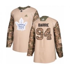 Men Toronto Maple Leafs #94 Tyson Barrie Authentic Camo Veterans Day Practice Hockey Stitched Jersey