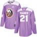 Men Adidas New York Islanders #21 Chris Wagner Authentic Purple Fights Cancer Practice NHL Jersey