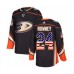 Men Adidas Anaheim Ducks #24 Carter Rowney Authentic Black USA Flag Fashion NHL Jersey