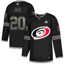 Men Adidas Carolina Hurricanes #20 Sebastian Aho Black Authentic Classic Stitched NHL Jersey