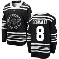 Men Chicago Blackhawks #8 Nick Schmaltz Black 2019 Winter Classic Fanatics Branded Breakaway NHL Jersey