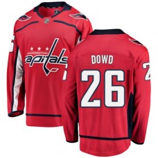 Men Washington Capitals #26 Nic Dowd Fanatics Branded Red Home Breakaway NHL Jersey