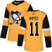 Men Adidas Pittsburgh Penguins #11 Jimmy Hayes Premier Gold Alternate NHL Jersey