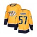 Men Nashville Predators #57 Dante Fabbro Authentic Gold Home Hockey Stitched Jersey