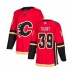 Men Calgary Flames #39 Cam Talbot Authentic Red Home Hockey Stitched Jersey