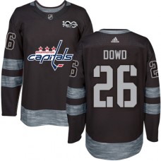 Men Adidas Washington Capitals #26 Nic Dowd Authentic Black 1917-2017 100th Anniversary NHL Jersey