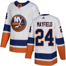 Men Adidas New York Islanders #24 Scott Mayfield Authentic White Away NHL Jersey