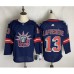 Men New York Rangers #13 Alexis Lafreniere Blue Home Replica Player Stitched Jersey